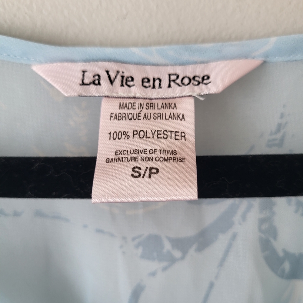 La Vie En Rose Elegant Blue Sheer Sleeveless Maxi Sleep Gown - Picture 5 of 10